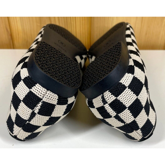 Vivaia Shoes EU 40 US 9 B Margot 2.0 V Cut Square Toe in Checker Flats NWOB - Picture 10 of 10